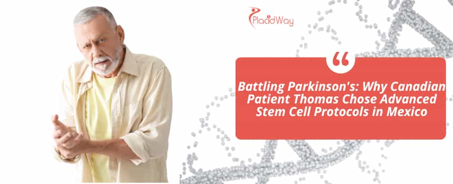 Old man with parkinson's disease