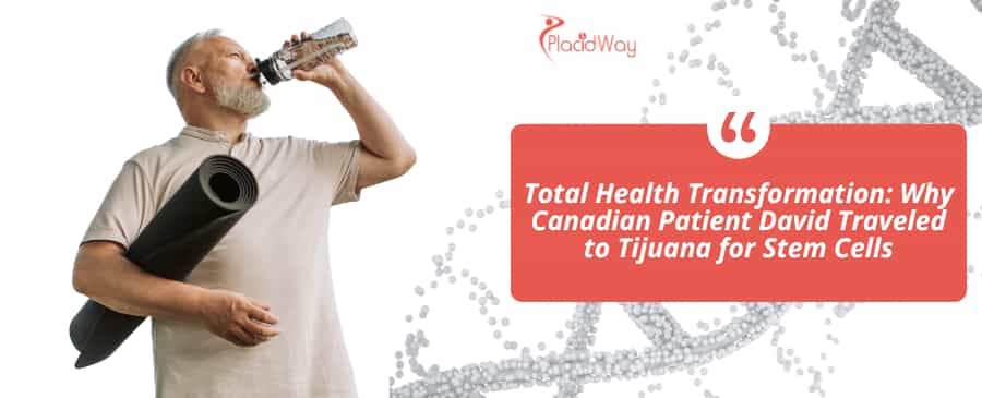 Old man drinks water 