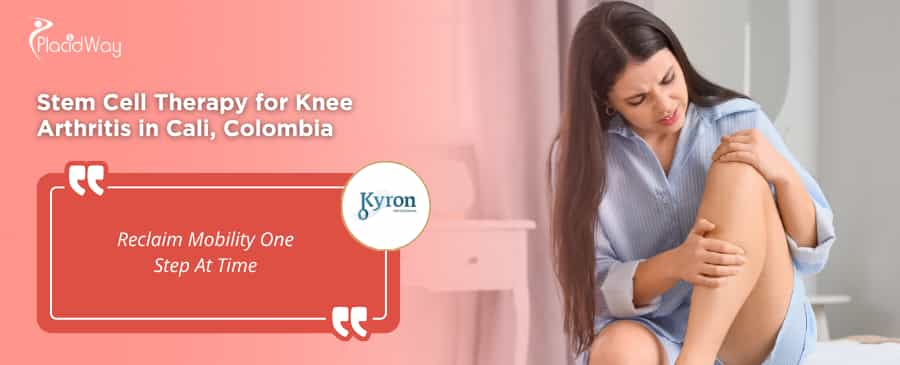 Terapia con células madre para la artritis de rodilla en Cali, Colombia, en Stem Cells Kyron.
