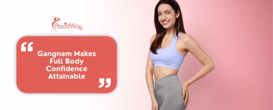 What is the total expense for a lower body lift (belt lipectomy) in Gangnam?