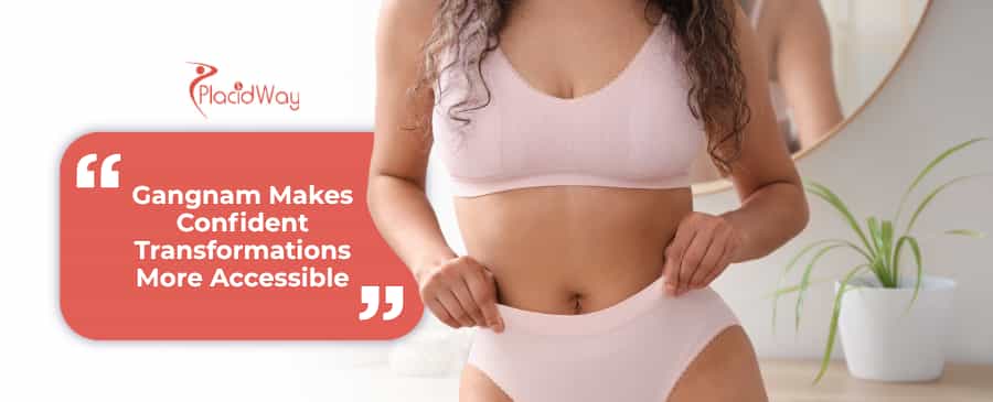 What is the average surgical cost for breast reduction (reduction mammoplasty) in Gangnam?