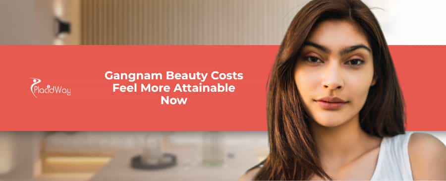 What is the typical price for lower rhytidectomy (neck lift) in Gangnam?