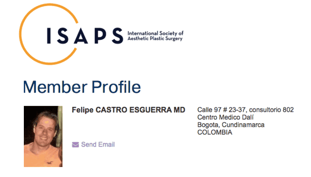 Certificación Dr. Felipe Castro Esguerra 1