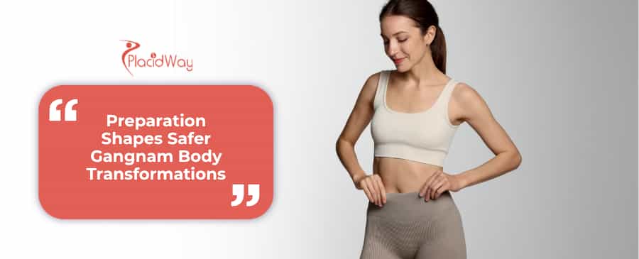 What are the key preoperative requirements for abdominoplasty in Gangnam?