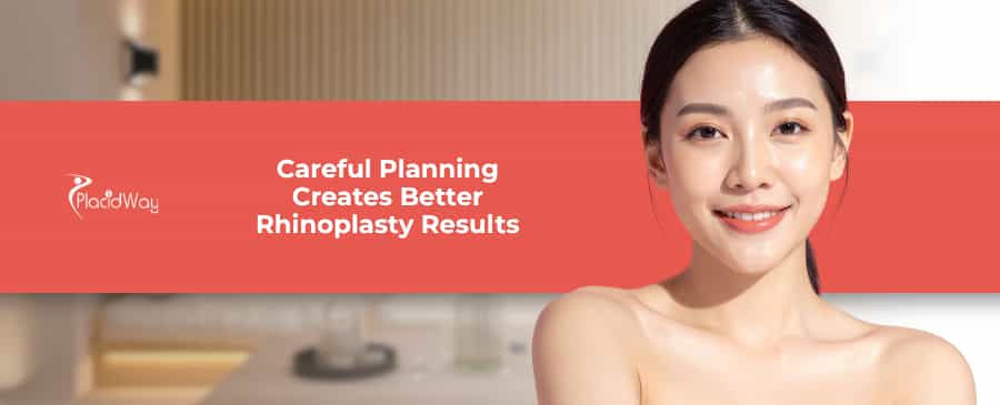 What are the key preoperative steps for functional and cosmetic rhinoplasty in Gangnam?