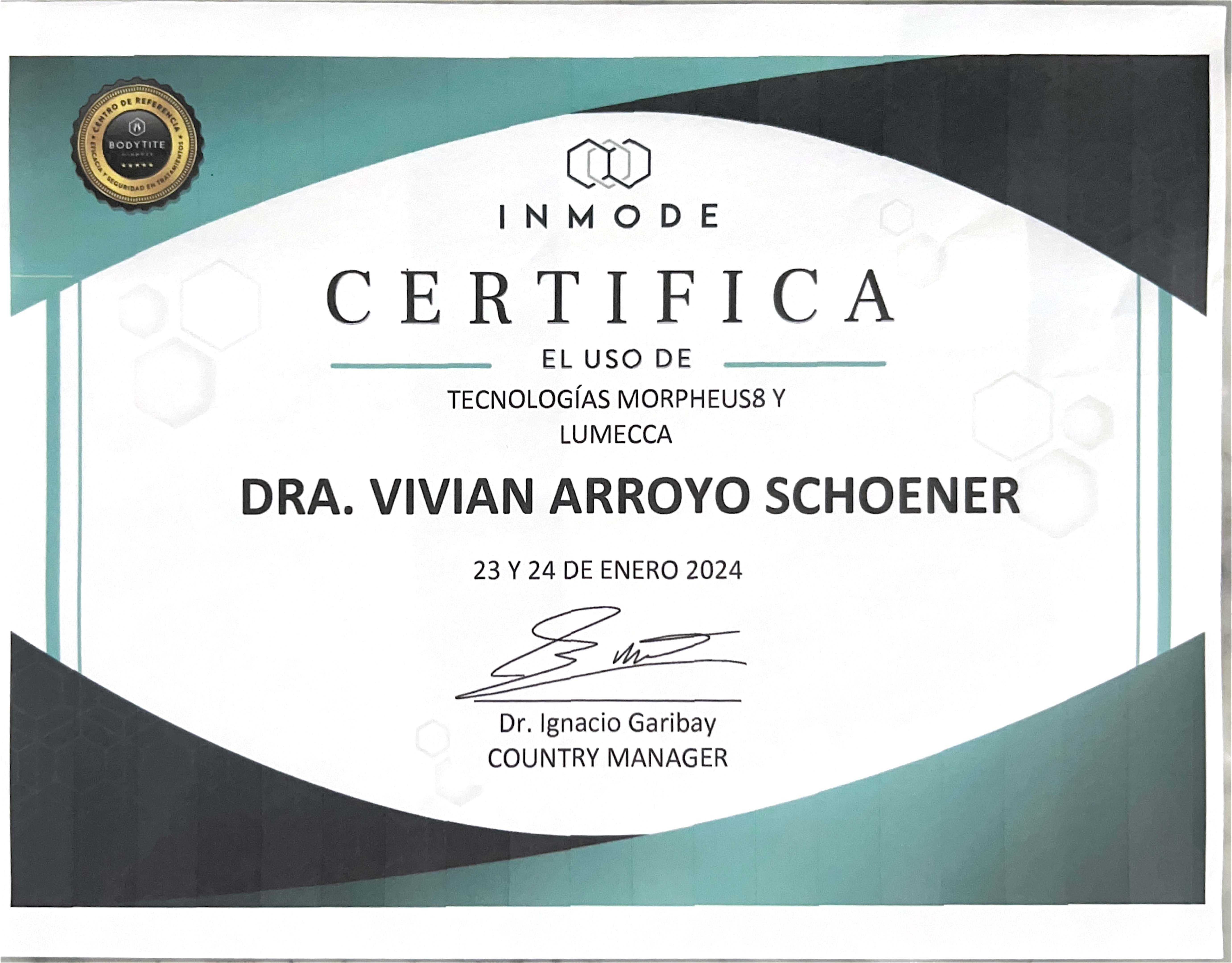 InMode Advanced Aesthetic Technology Certification