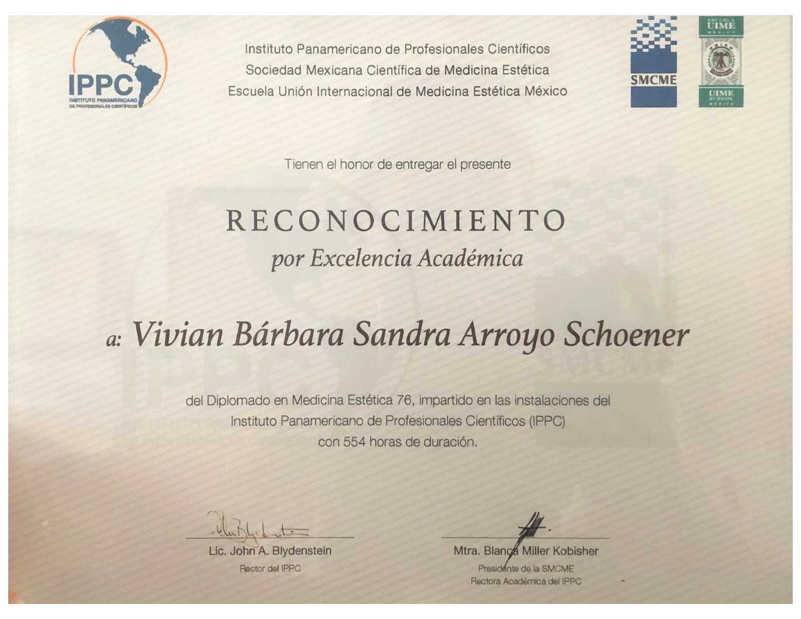 Academic Excellence Recognition from IPPC