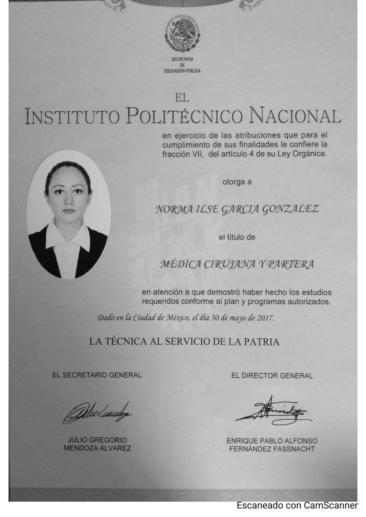 Medical Degree Certificate (Additional Documentation)
