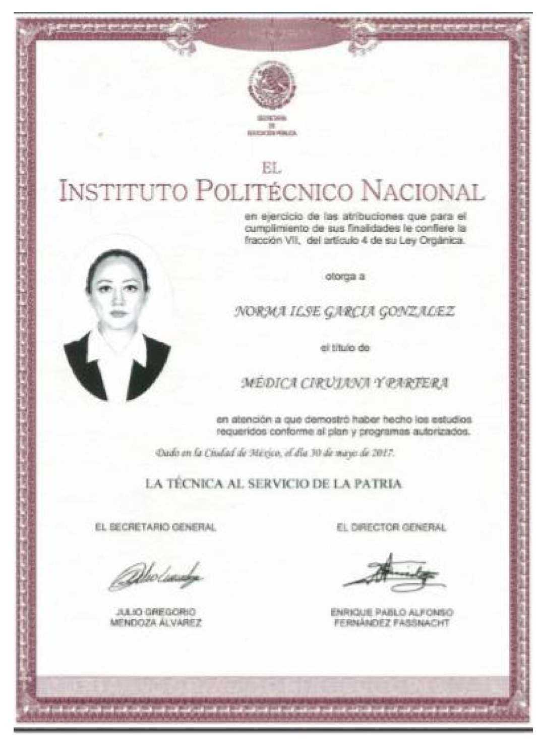 Medical Degree and Professional License (Additional Documentation)