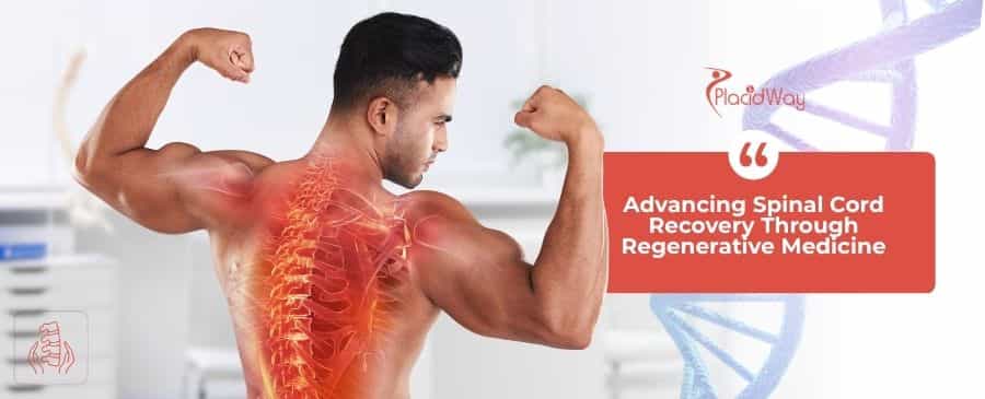 Body building muscle man shows his spine