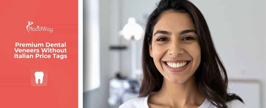 Women smiles after dental treatment