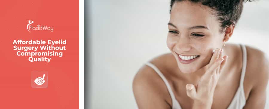Women after eyelid surgery