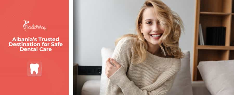 German Woman smiles