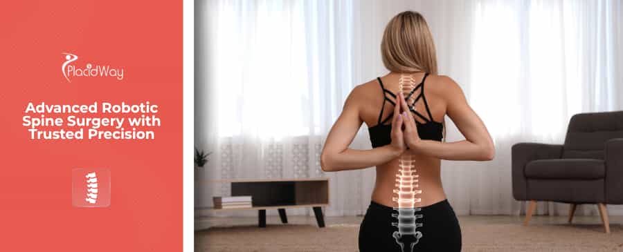 Women suffers spine pain