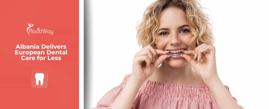 women fits her braces