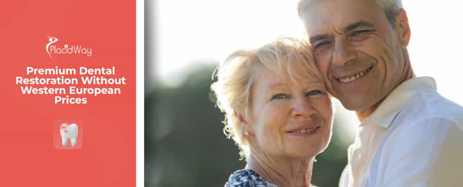 Happy couple after dental treatment