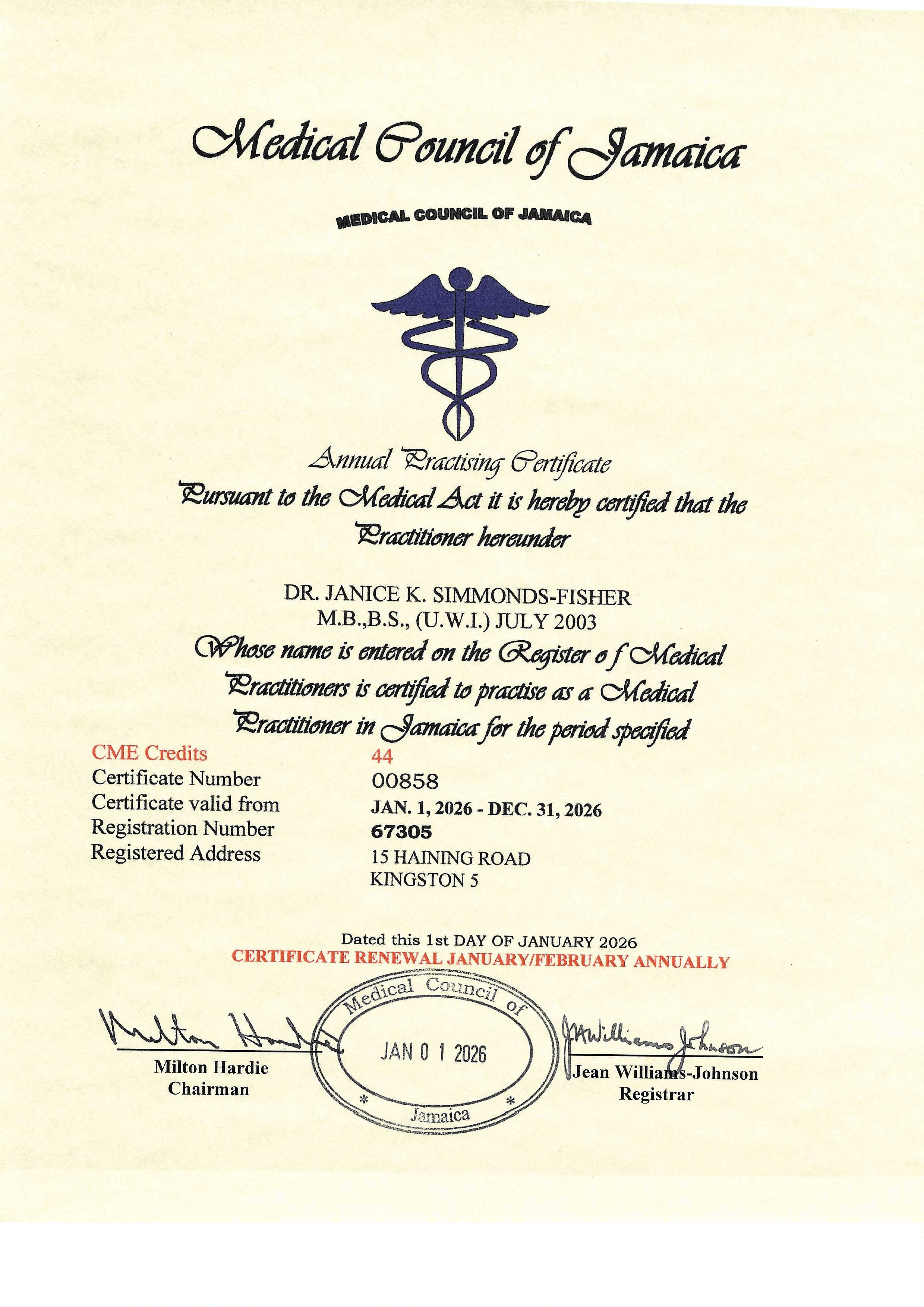 BIOregeneration Jamaica Certification