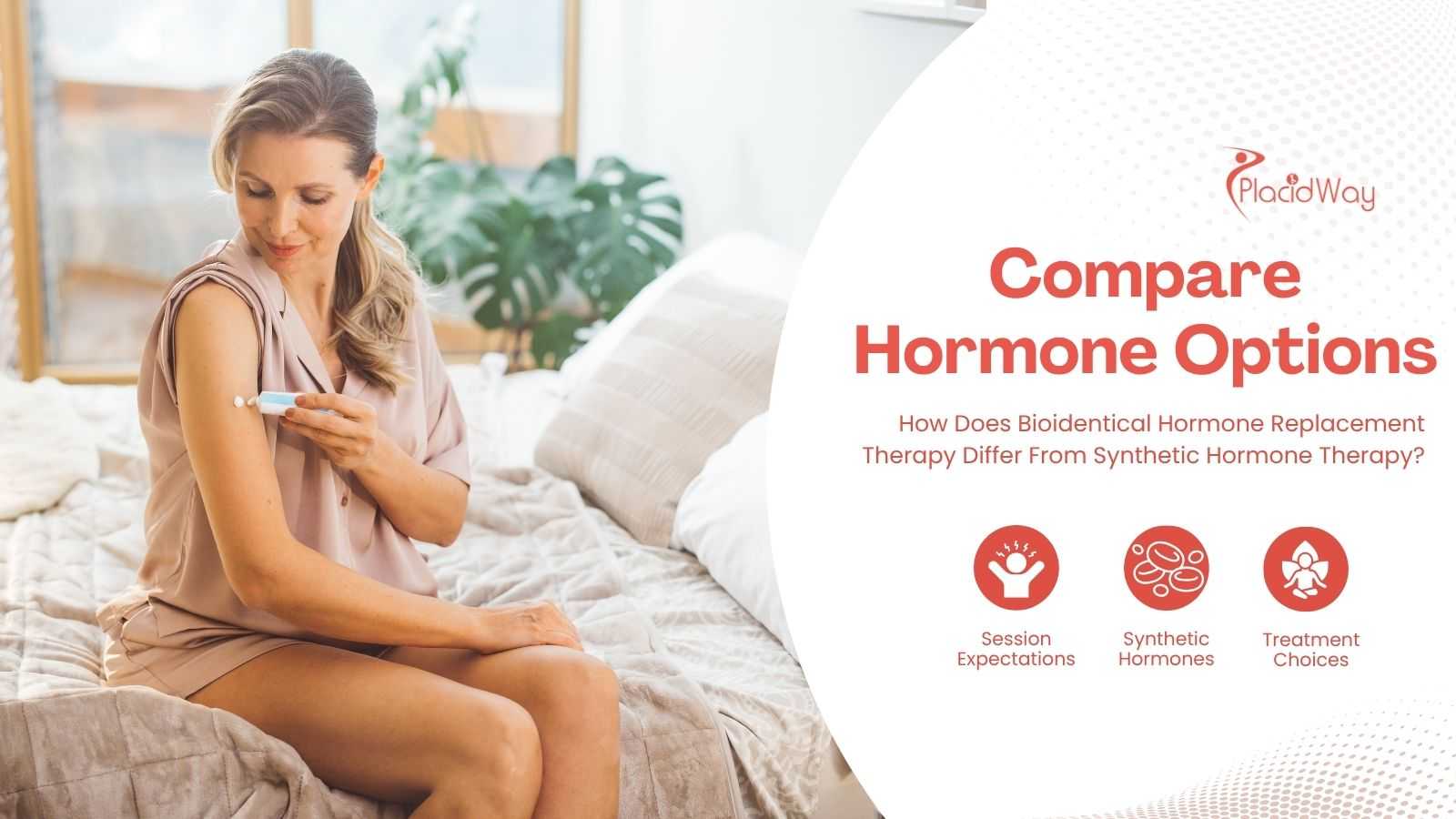 Women applies therapies