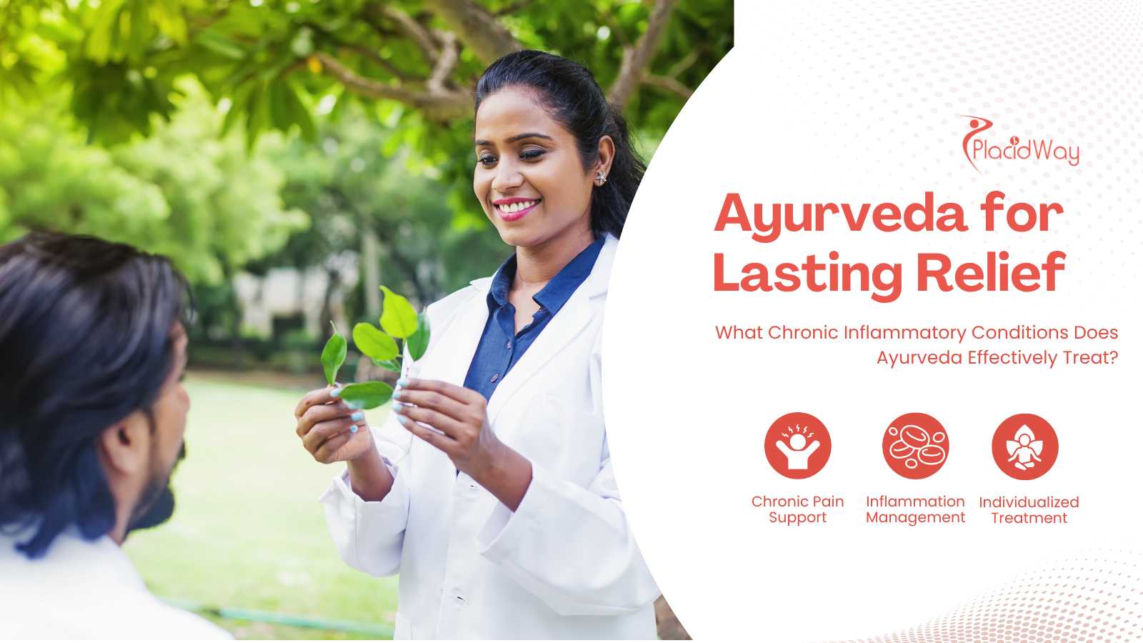 Ayurveda doctor lectures patient