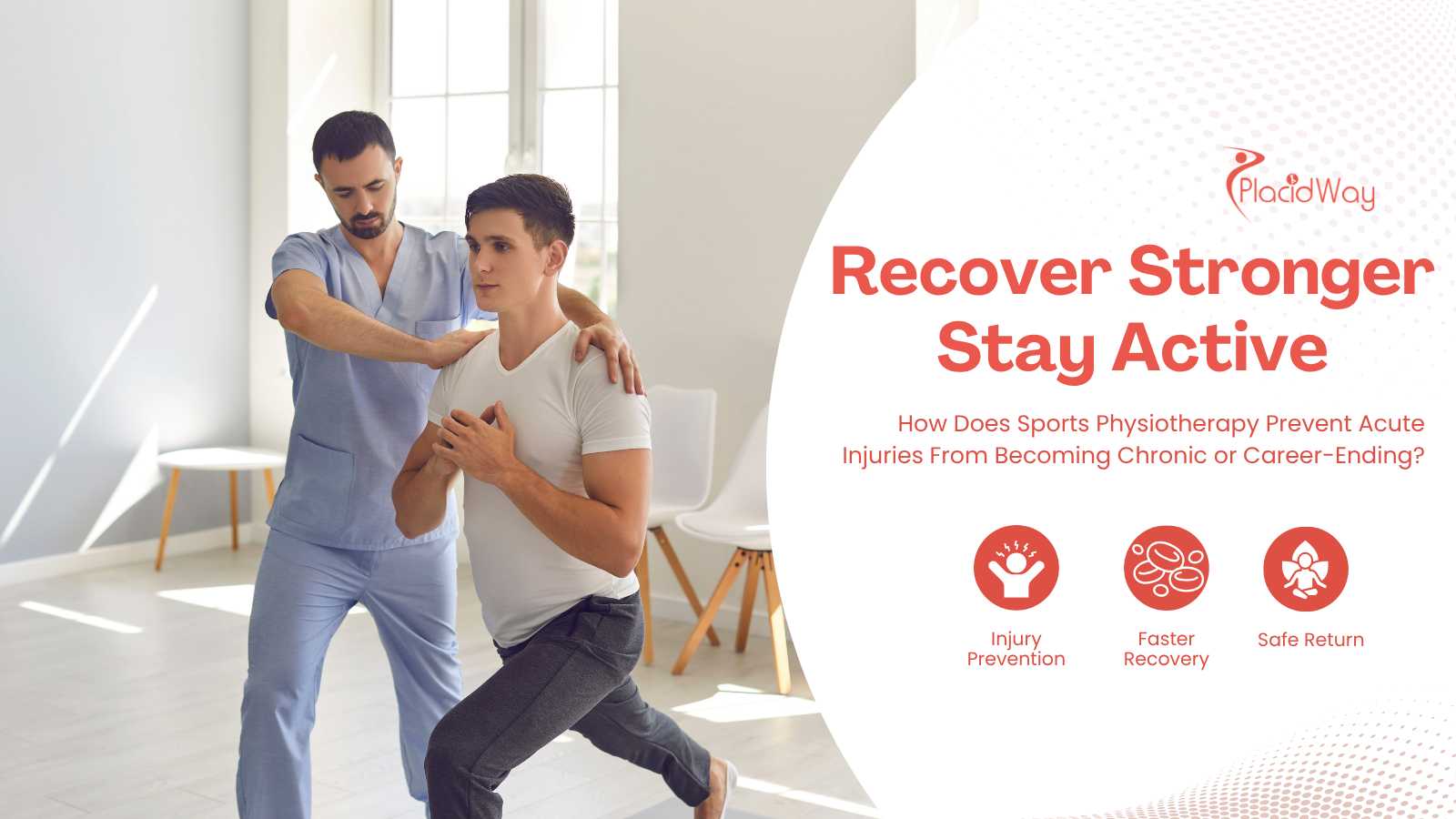 Sports physiotherapist helps player to regain fitness