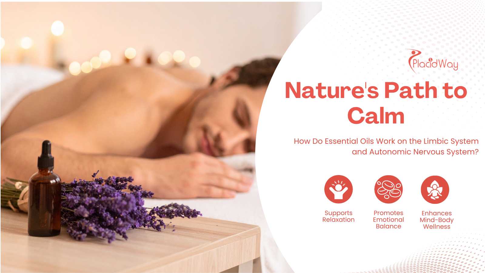 man gets aromatherapy