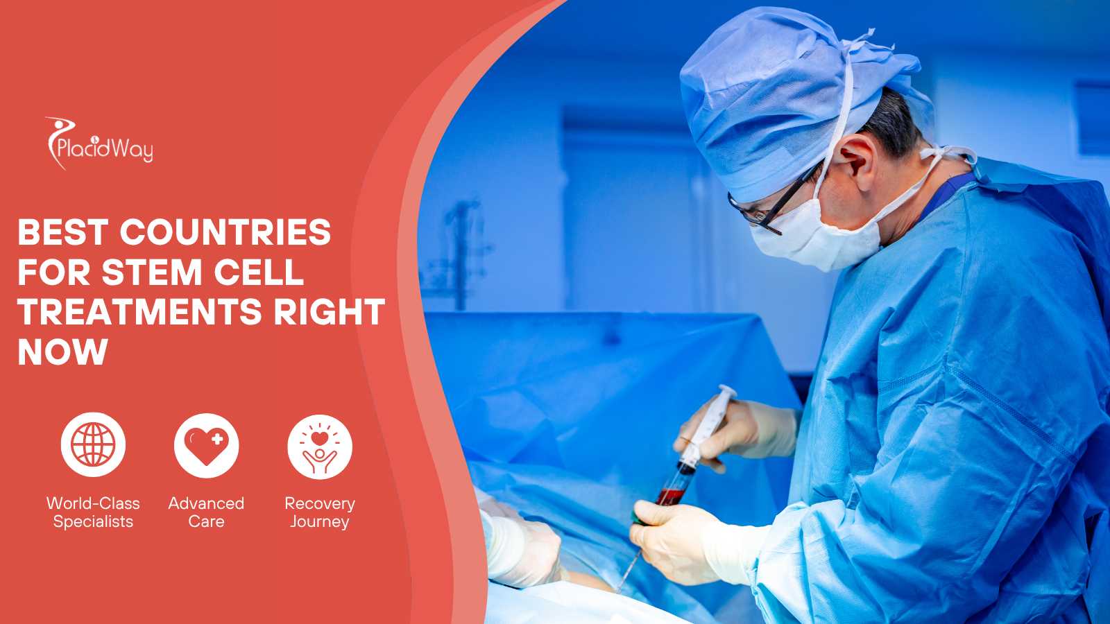 Doctor applies Stem Cell Therapy during patient operation