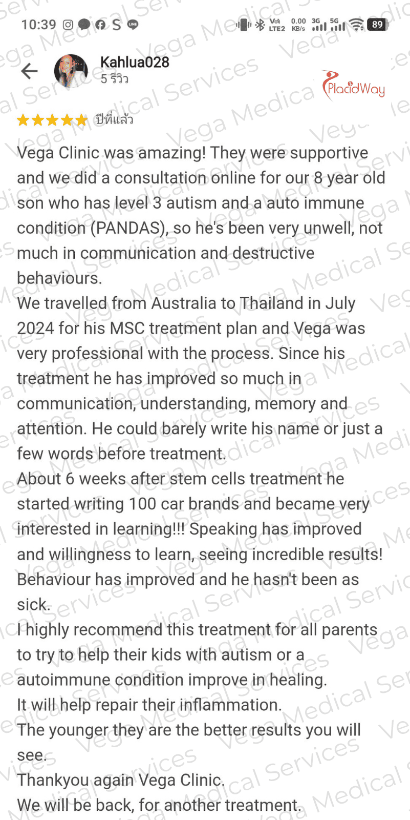 Stem Cell Therapy for Autism in Thailand Review