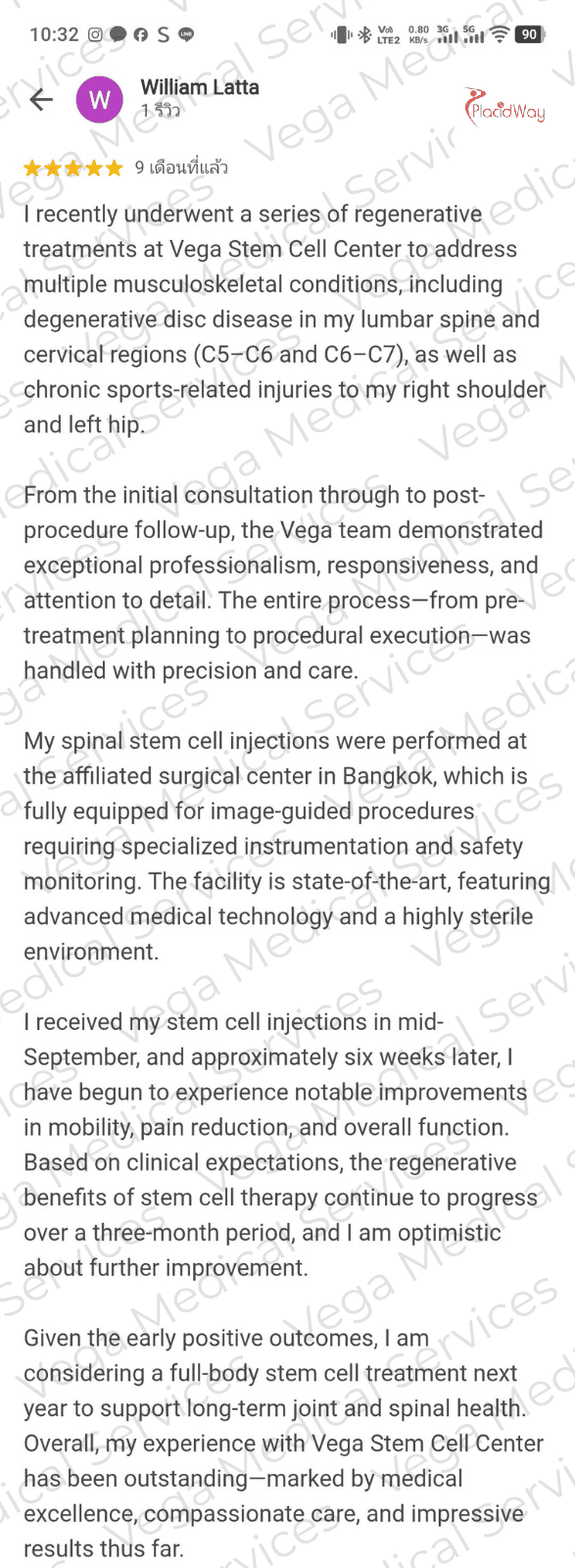 Stem Cell Therapy for Joint Pain in Bangkok Thailand Review