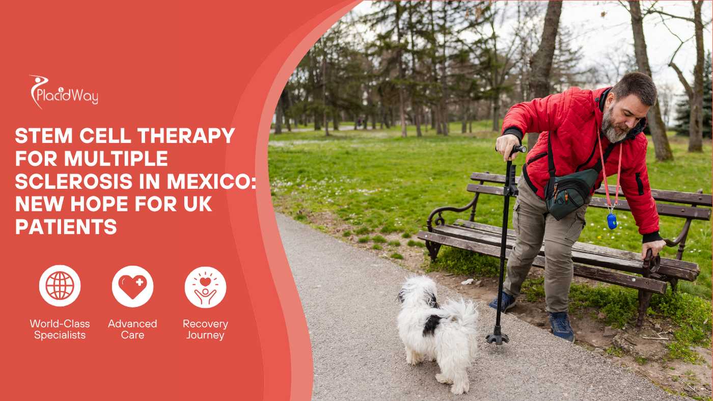 Red Jacket Multiple Sclerosis Patient with Dog