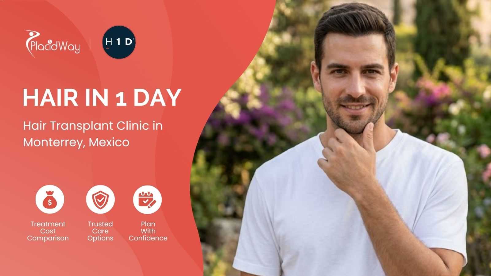Hair Transplant Clinic in Monterrey Mexico by Hair in 1 Day