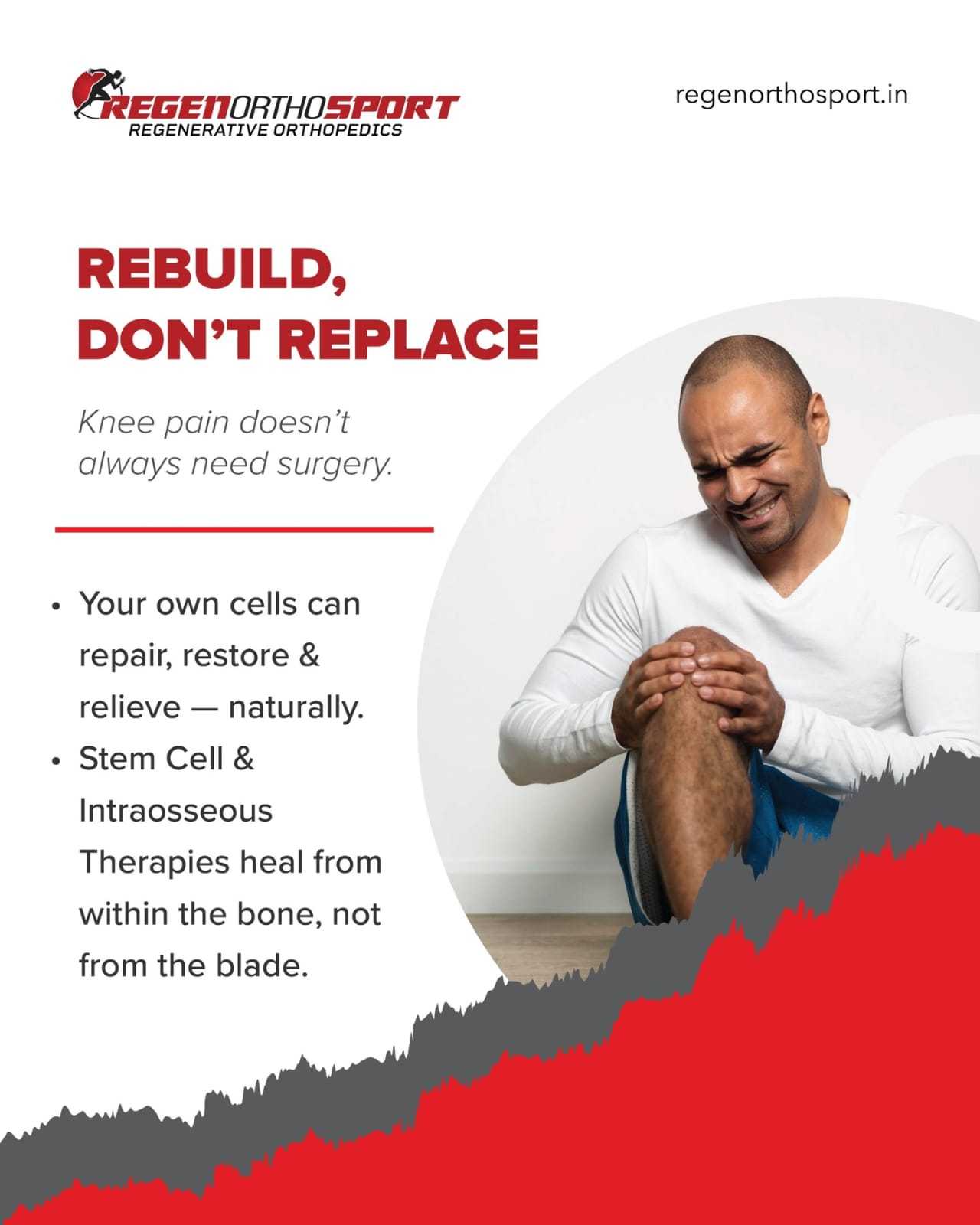 Stem Cell Therapy for Knee Arthritis Package at RegenOrthoSport - Sports Medicine in Hyderabad India, Hyderabad, India