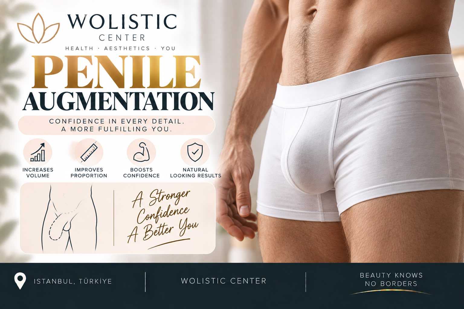 Penile Augmentation Package at Wolistic Center - Aesthetic & Wellness Clinic in Istanbul Turkey, Istanbul, Turkey