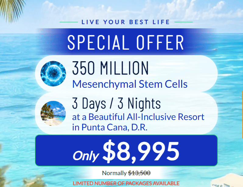 Stem Cell Infusion Package at La Vida Regenerative Medicine in Dominican Republic, Punta Cana, Dominican Republic