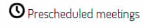 Pre Sched Meet