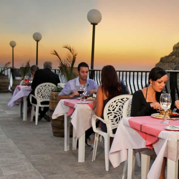 Dining at Hotel Xlendi in Gozo Malta