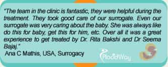 Testimonial Surrogacy in India USA Patient