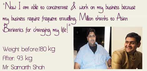 Before and After Obeity Surgery in India Asian Bariatrics testimonial 1