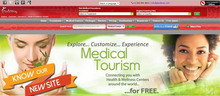 medical tourism website placiway health travel