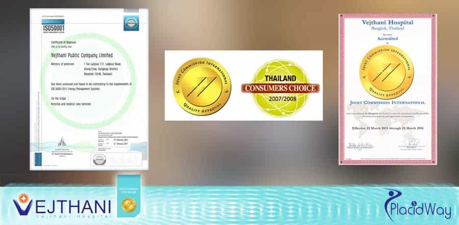 Vejthani Hospital in Thailand International Accreditations