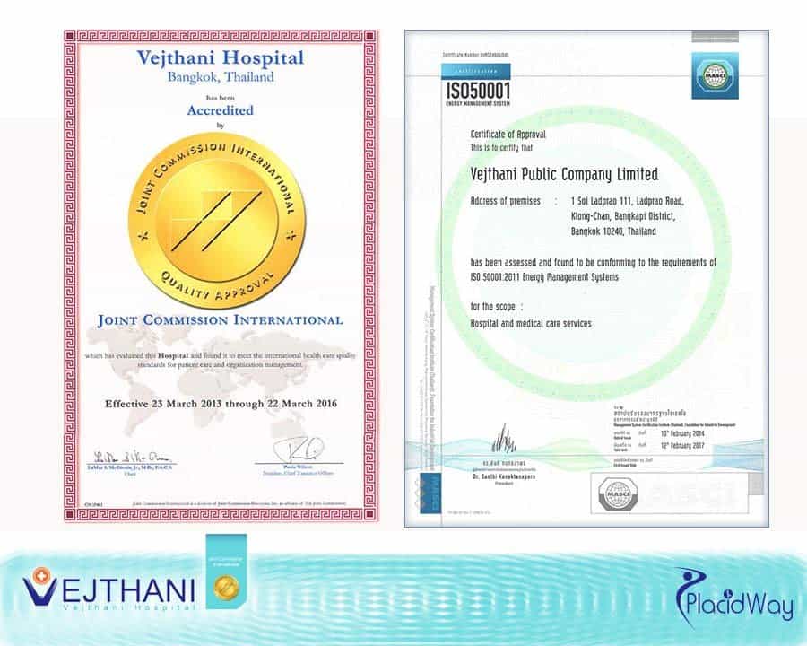 Vejthani Medical Hospital International Awards Accreditations
