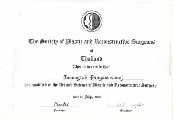 Cosmetic Plastic Surgery Certificatesurgeons