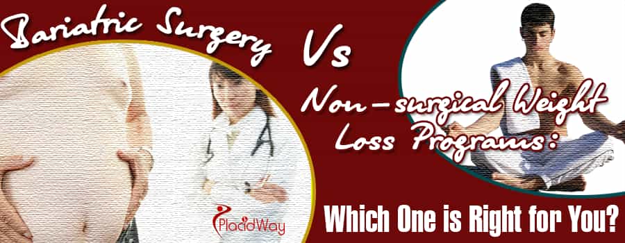 Choosing between bariatic surgery over non-surgical weight loss program