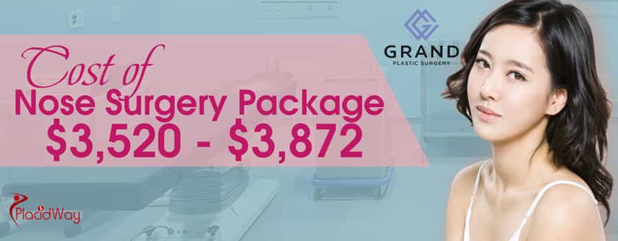 Cost of Nose Surgery Package in Seoul, South Korea