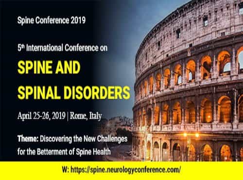 5th International Conference on Spine and Spinal Disorders 5th International Conference on Spine and Spinal Disorders
