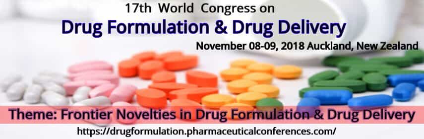 17th  World  Congress on Drug Formulation & Drug Delivery 17th  World  Congress on Drug Formulation & Drug Delivery
