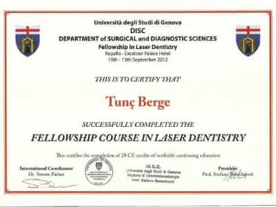 Certificate Bergedent in Istanbul