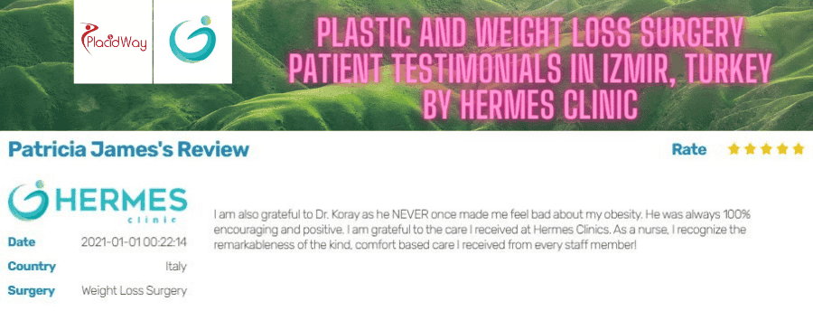 Plastic And Weight Loss Surgery Patient Testimonials In Izmir, Turkey By Hermes Clinic