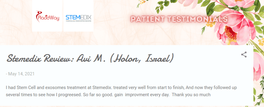 Testimonials of Stem Cell Therapy in Saint Petersburg, Florida by Stemedix, Inc