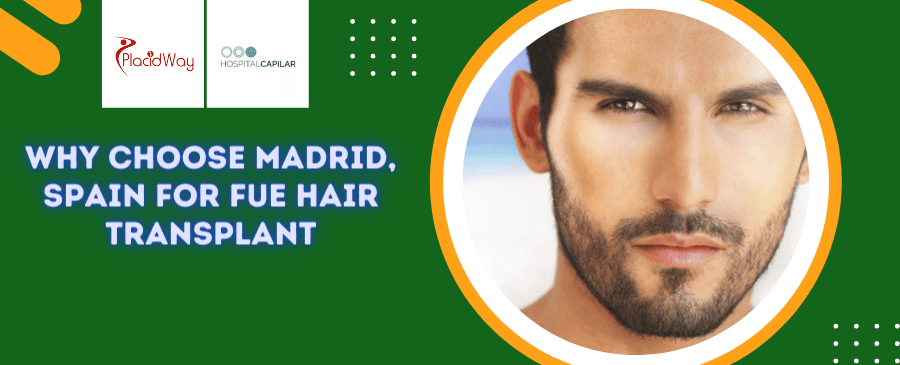Paquete de trasplante de cabello FUE en Madrid, España por Hospital Capilar