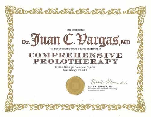 Awards Received by Centro de Proloterapia y Manejo del dolor, Dr. Vargas Decamps
